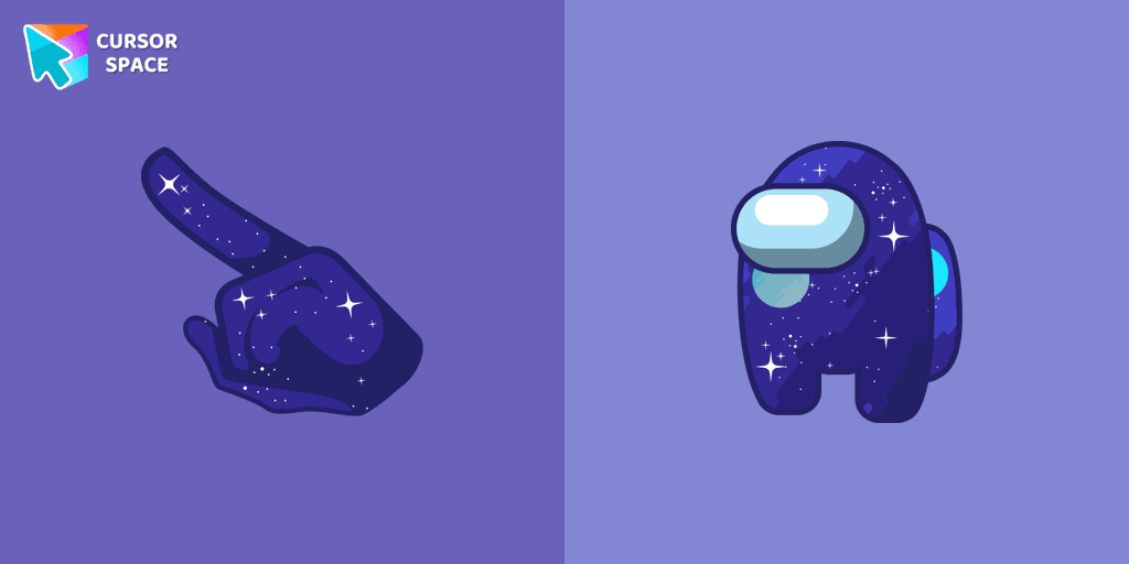 Among Us Space Character cursor cursor pack